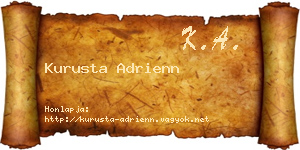Kurusta Adrienn névjegykártya